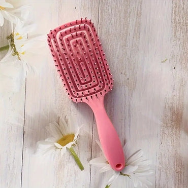 Square Hollow Scalp Massage & Detangling Hair Brush