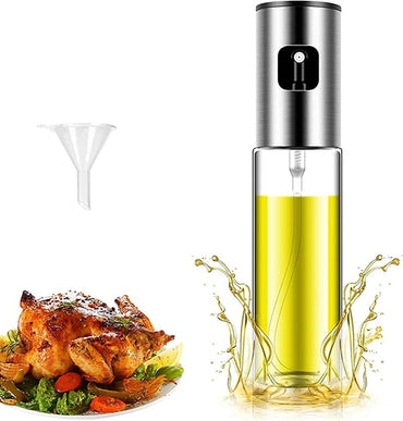 Oil Sprayer for Cooking, 100Ml Oil Spray Bottle Versatile Glass for Cooking, Baking, Roasting