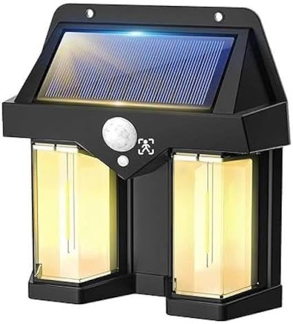Dual LED Filament Solar Sensor Light Rechargeable Battery 3 Modes Waterproof CL-228