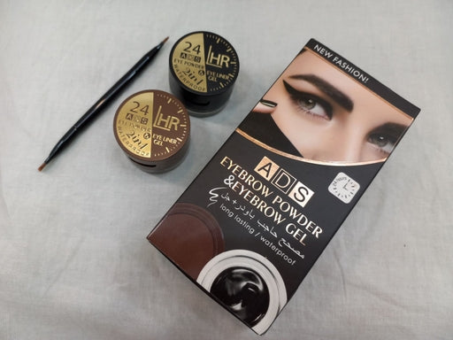 ADS Long Lasting Waterproof Eyebrow Powder & Eyebrow Gel