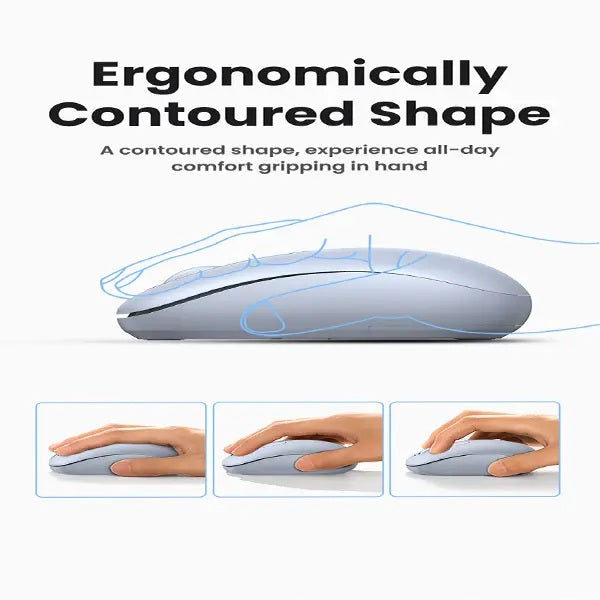 UGREEN 90671 2.4G Wireless Mouse Ergonomic Silent Mouse with Wireless Receiver (MU105)