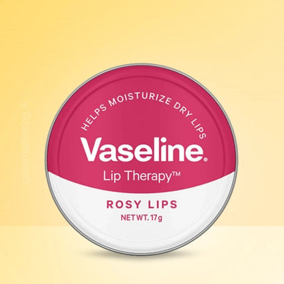 Vaseline Lip Therapy Lip Balm Tin, Rosy Lips, 0.6 Ounce 17G