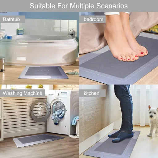 Carpet /Floor Doormat for Kitchen, Bathroom (40 X 60 Cm, Multicolor) (Square)