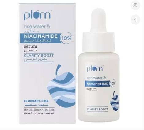 Plum Rice Water & Niacinamide Serum Clarity Boost