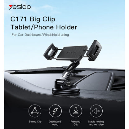 Yesido C171 High Quality Car Mount Holder Long Arm Car Phone Holder For Car Dashboard