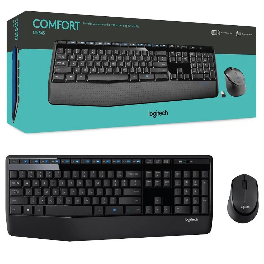MK345 COMFORT WIRELESS KEYBOARD AND MOUSE COMBO