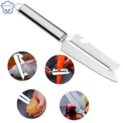 3-In-1 Stainless Steel Peeler Vegetable Fruit Potato Grater
