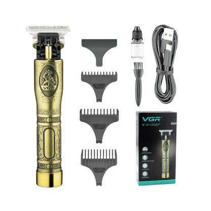 VGR V-081 Professional Rechargeable cordless Hair Clipper with Stainless steel Blades