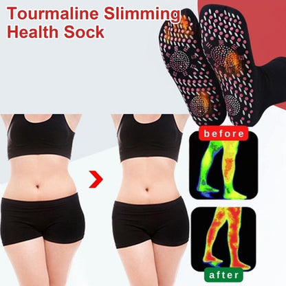 2-Piece Tourmaline Self-Heating Magnetic Health Socks