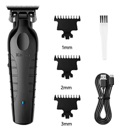 Transparent Body Electric Hair Clipper: Professional Salon Barber Trimmer & Styling Equipment