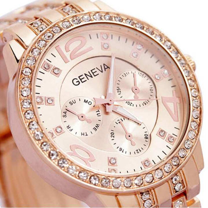 GENEVA Luxury Ladies Women Fashion Watches