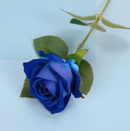 Artificial Rose Flower Red Silk Roses with Stem Wedding Party Home Decoration Fake Flowers