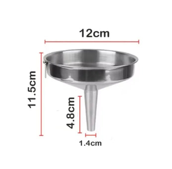 Stainless Steel Food Scoop & Metal Funnel