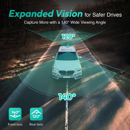 Botslab G500H Pro Dash Cam 3K Front 1080 Rear ADAS Built-in GPS Front 5MP FHD Camera HD Night vision