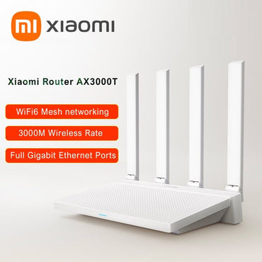 Xiaomi Router AX3000T 2.4G 5G Mesh Technology WiFi 6 Efficient Wall Penetration Children Online Protection WiFi Router Repeat