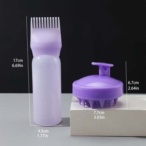 Hair Dye Applicator Brush Bottles Dyeing Shampoo Bottle Oil Comb Hair Dye Bottle Applicator
