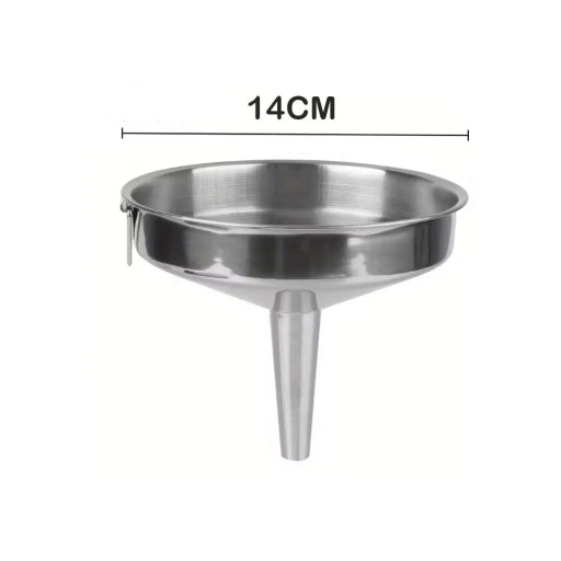 Stainless Steel Food Scoop & Metal Funnel
