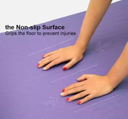 Outtobe Extra Thick Non-Slip Exercise Mat for Yoga, Pilates & Floor Workouts, Comfortable & Durable