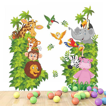 PHF With Friends Wall Stickers For Kids Room Home Decoration Cartoon Bear Pig baby children cartoon bedroom room decor wall stickers removable kids nursery decal sticker Wall Decoration Stickers wall deco