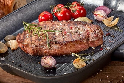 Pioneer Non-Stick Grill Pan – Premium Cast Iron Griddle for Perfect Grilling & Searing