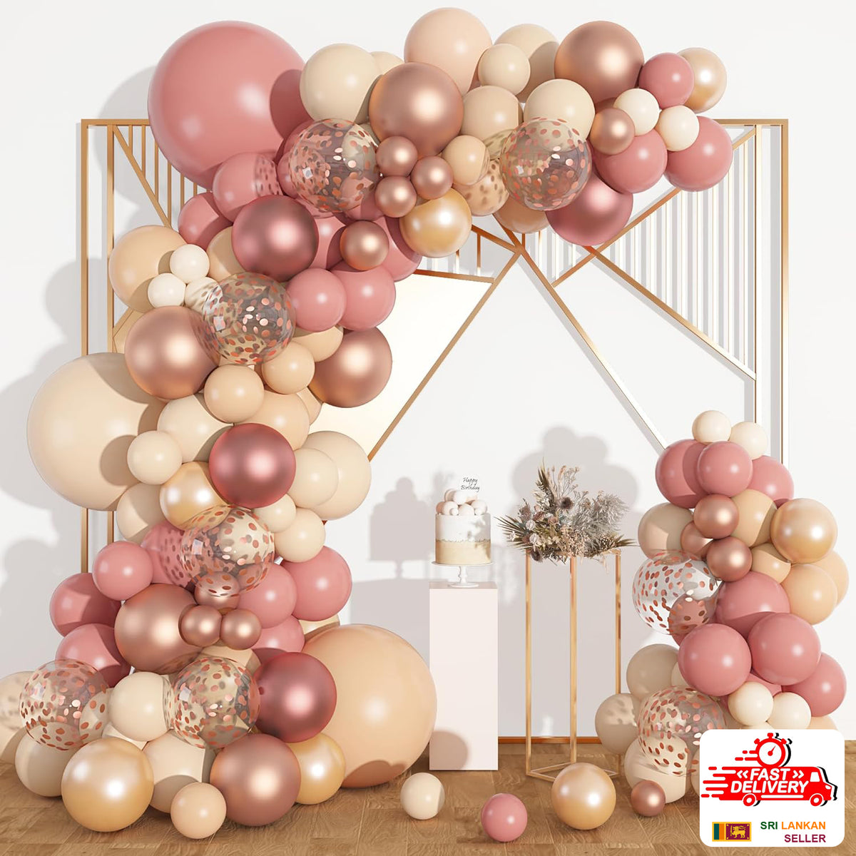 FREE 12 PCS 3D BUTTERFLY WITH Complete Set 103-Piece Premium Blue Balloon Garland Kit for Party Decoration, Unisex Balloon Arch Set for All Ages