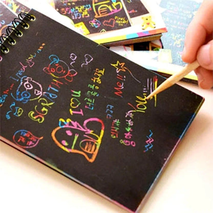 Scratch Magic Doodle Note Pad for Kids Arts and Crafts