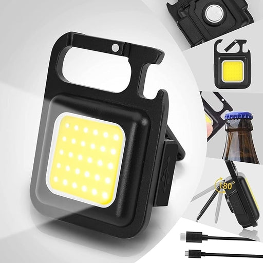 Mini Pocket Multifunctional Keychain Rechargeable LED Light