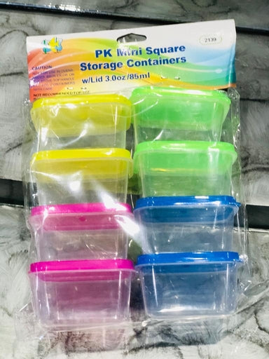 Mini Squared Storage Containers (8 Pcs)