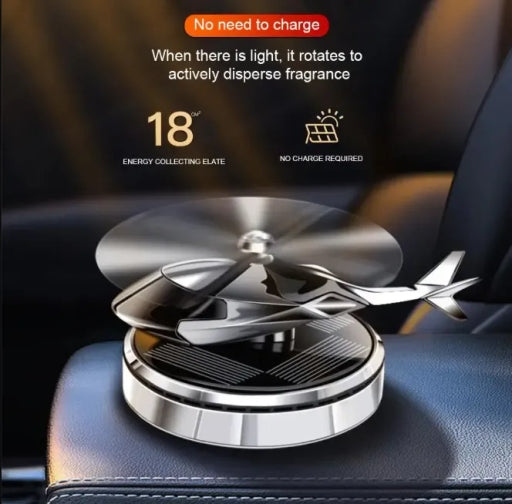 Helicopter Solar Energy Rotating Interior Decoration Accessory for Car Dashboard and Home Display