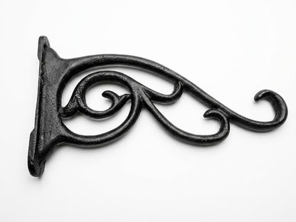 Hanging Basket Bracket Outdoor Plant Holder Decorative Cast Aluminum Wall Hanging Brackets
