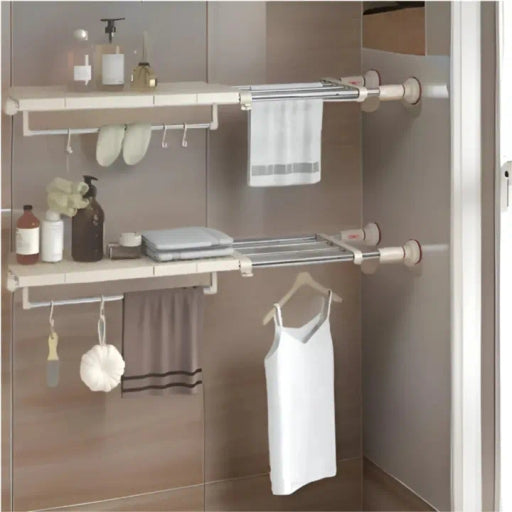 Expandable Telescopic Wardrobe Shelf Divider - Adjustable Compartment Divider One Pc