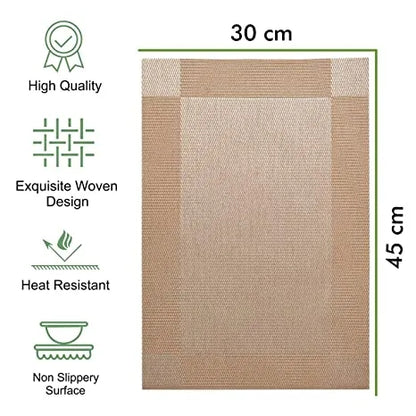 12Pcs Heat Resistant Washable PVC Table Mat for Kitchen Dining Room, Silicone Bottle Cup Mug Coaster