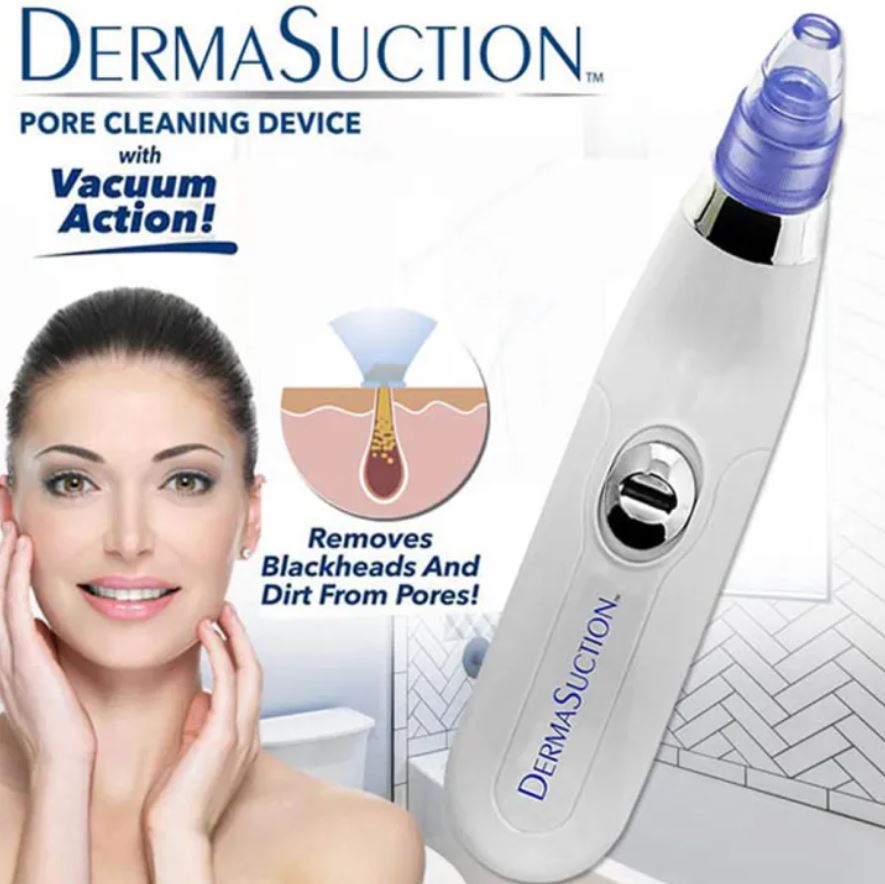 Derma Suction 4-in-1 Pore Cleanser | Blackhead & Whitehead Vacuum Extractor