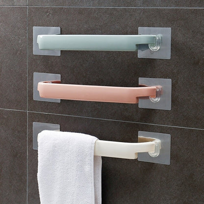 Self-Adhesive Towel Holder Racks Wall Mounted Wipes Bracket Slipper Shelf Multifunction Hanging Hook