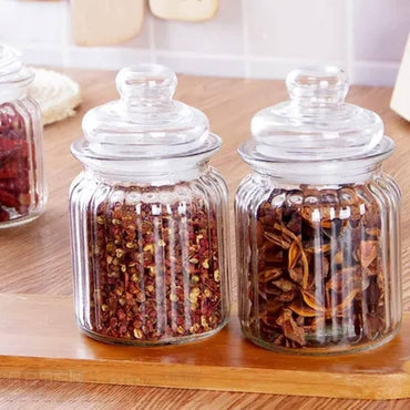 Seasoning Food Sealing Transparent Glass Storage Jar 500Ml