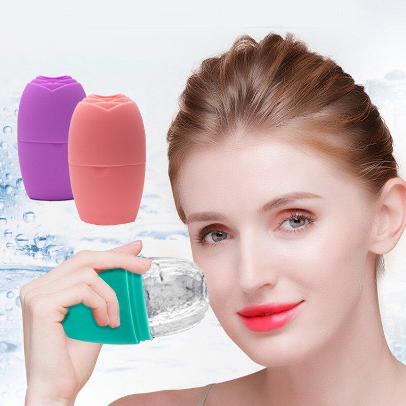 Silicone Ice Roller for Face & Eyes – Reusable Cooling Facial Massager for Puffiness & Soothing Skin