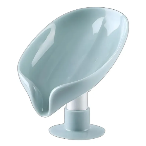 Creative Leaf-Shaped Soap Draining Box | Punch-Free Suction Cup Soap Holder for Bathroom & Kitchen