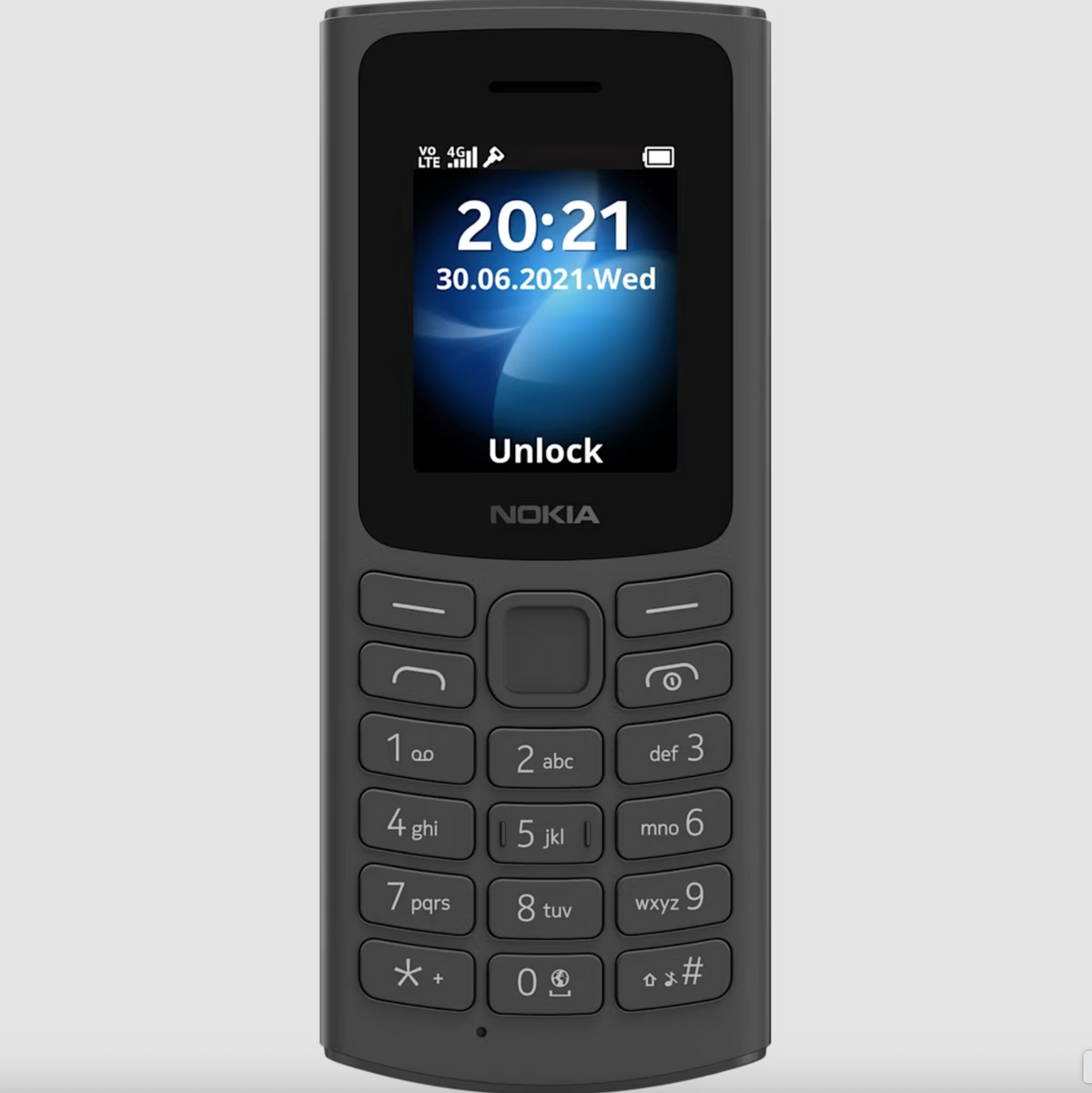Nokia 105 (2021) Dual SIM Feature Phone | Long Battery, FM Radio & Torch (1.8")