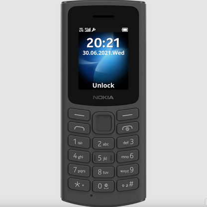 Nokia 105 (2021) Dual SIM Feature Phone | Long Battery, FM Radio & Torch (1.8")