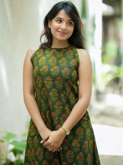 Women Floral Printed Regular Pure Cotton Kurta with Palazzos