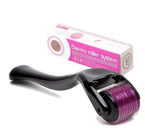 0.5Mm Titanium 540 Micro-Needle Derma Roller | Facial Care & Hair Growth Treatment Tool
