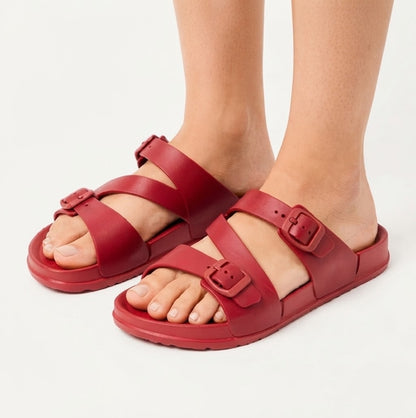 Urban Comfort Flex Sandals â€“ Rose Pink