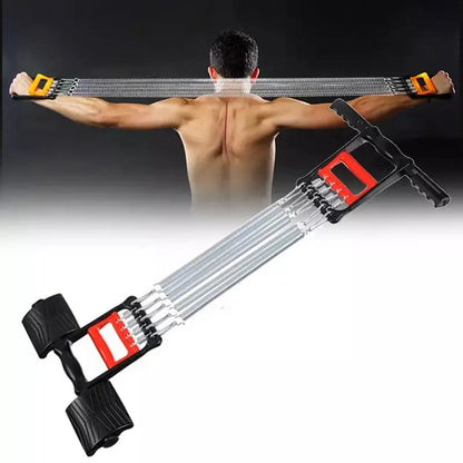 3-In-1 Chest Expander & Hand Grip Exerciser | Multifunctional Pedal Pull Rope Fitness Equipment