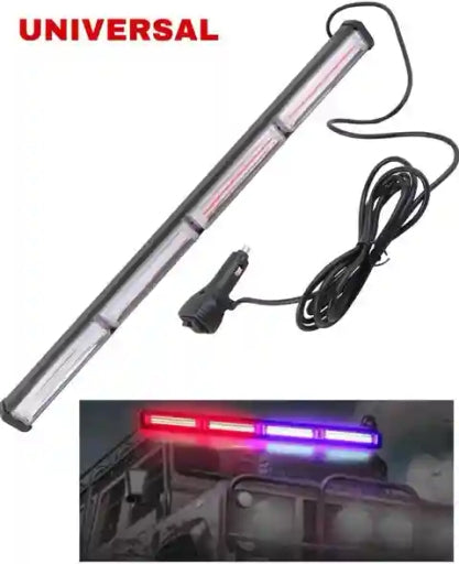 4 Vip Light Strobe Flasher Warning Light Blue White Red 4 Light Bar