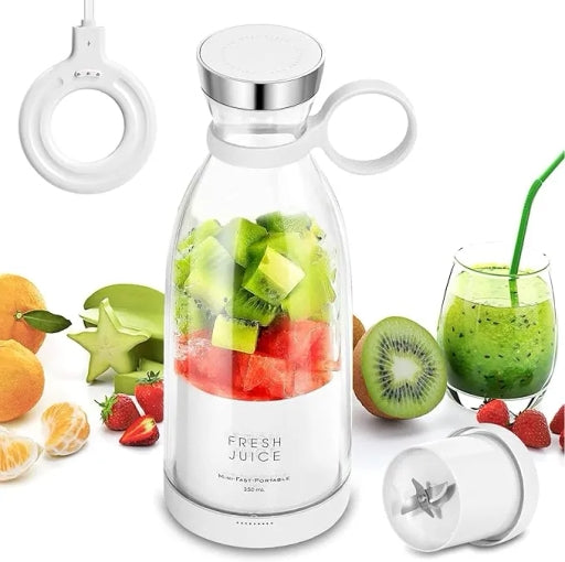 Portable USB Rechargeable Mini Blender, Electric Fruit Juicer and Smoothie Maker for Juices