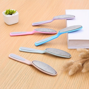 Stainless Steel Double-Headed Foot Scrubber, a Tool for Foot Care, Designed to Remove Dead Skin