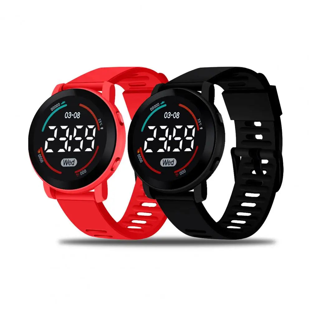 Unisex LED Digital Silicone Band Sports Belt Watch for Smart Men Boys Gents Ladies Unisex LED Watches